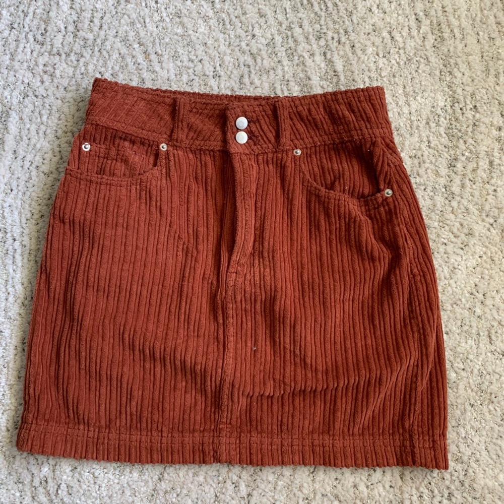 UO New York minute corduroy skirt